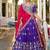 pretty purple embroidered lehenga choli with dupatta