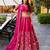 pink heavy embroidered bridal lehenga choli set