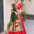 red traditional lehenga choli set 