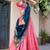 pink and teal designer lehenga choli set