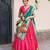 rani-pink and teal designer lehenga choli set