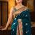 Morpich soft silk blend banarasi jacuard work designer party wear saree with unstitched blouse piece