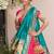 rani-pink and teal designer lehenga choli set