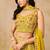yellow embroidered designer lehenga choli set