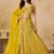 yellow embroidered designer lehenga choli set