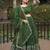 green embroidered lehenga choli set