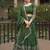 green embroidered lehenga choli set