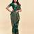 Dark green soft silk blend banarasi jacuard work designer party wear saree with unstitched blouse piece