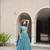 sky blue embroidered lehenga choli set