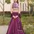 purple designer lehenga choli set