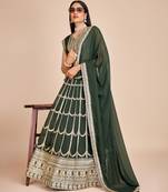 green embroidered lehenga cholis et