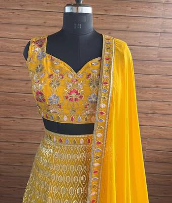 Yellow Floral Festive Lehenga 2