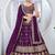 purple embroidered lehenga cholis et