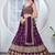 purple embroidered lehenga cholis et