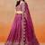 pink bridal style lehenga choli set 