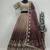 brown designer lehenga choli set