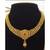 Traditional gold ball combo necklace set long haram with choker and matching earrings