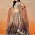 brown designer lehenga choli set