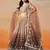 brown designer lehenga choli set