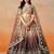 brown designer lehenga choli set