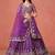  purple designer lehenga choli set 
