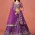  purple designer lehenga choli set 