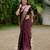 Maroon soft silk blend banarasi jacuard work designer party wear saree with unstitched blouse piece
