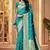 Rama soft silk blend banarasi jacuard work designer party wear saree with unstitched blouse piece