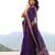 Purple soft silk blend banarasi jacuard work designer party wear saree with unstitched blouse piece