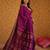 Purple soft silk blend banarasi jacuard work designer party wear saree with unstitched blouse piece