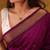 Purple soft silk blend banarasi jacuard work designer party wear saree with unstitched blouse piece