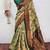 Pista green  soft silk blend banarasi jacuard work designer party wear saree with unstitched blouse piece