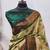 Pista green  soft silk blend banarasi jacuard work designer party wear saree with unstitched blouse piece