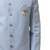 ice blue textured fabric groom sherwani with mandarin collar