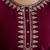Maroon chanderi thread embroidery readymade suits