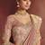Pink silk blend embroidered saree