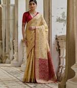 beige soft silk pochampally ikat saree