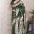 Green banarasi silk zari woven saree with matching blouse piece