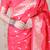Gajri pink banarasi silk zari woven saree with matching blouse piece