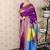 Purple banarasi silk zari weaving saree with matching blouse piece