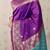 Purple banarasi silk zari weaving saree with matching blouse piece