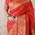 Red banarasi silk zari weaving saree with matching blouse piece