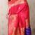 Pink banarasi silk zari weaving saree with matching blouse piece