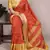  tasar silk printed saree with contrast viscose border