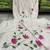 Beautiful white cotton hand-painted chicken shifli straight kurti set