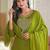 Ethnic green cotton jaipuri embroidery kurta set
