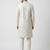 royal white embroidered raw silk sherwani