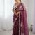 Pink color pallu embroidery work and multi Thread work with arco cut work border Silk Saree