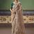 Beige fancy fabric embroidered saree
