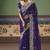 Purple fancy fabric embroidered saree